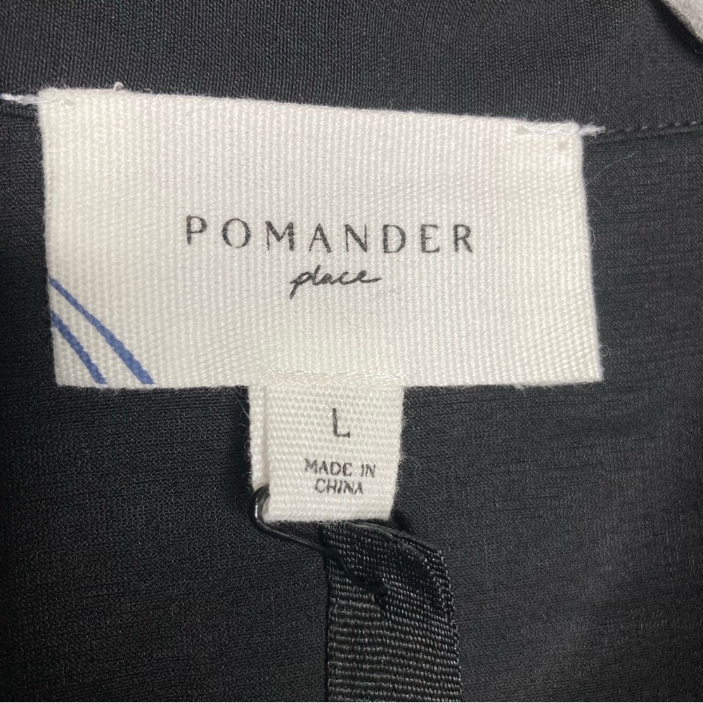 Tuckernuck Pomander Place Ashlen Tank Top Blouse-Black-Size L-Classic-Peplum-NEW - Picture 4 of 9